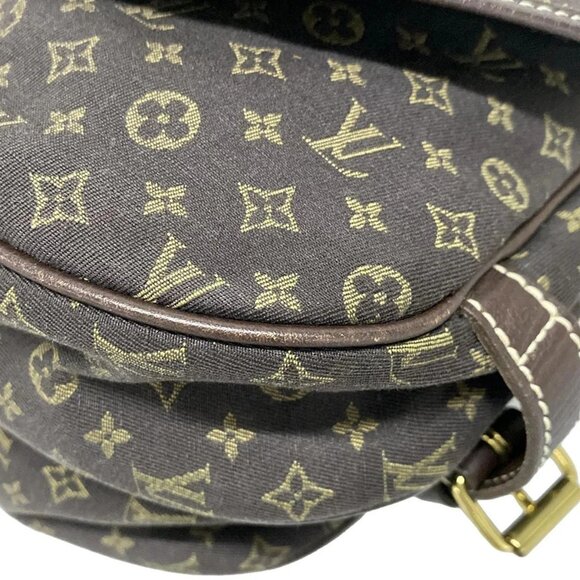 Auth LOUIS VUITTON Saumur M95227 Ebene Monogram Mini Lin MB1077 Shoulder Bag - Picture 4 of 16